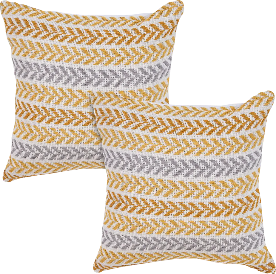 Istarie Yellow Accent Pillow Set of 2 - Image 1