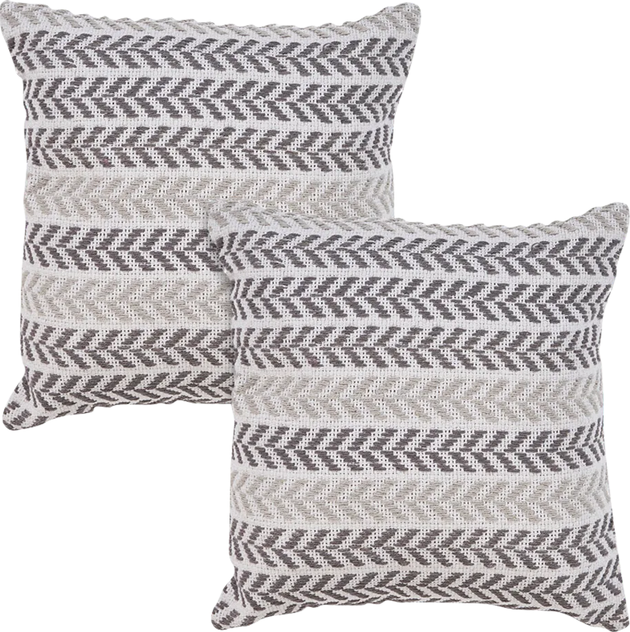 Istarie Gray Accent Pillow Set of 2 - Image 1