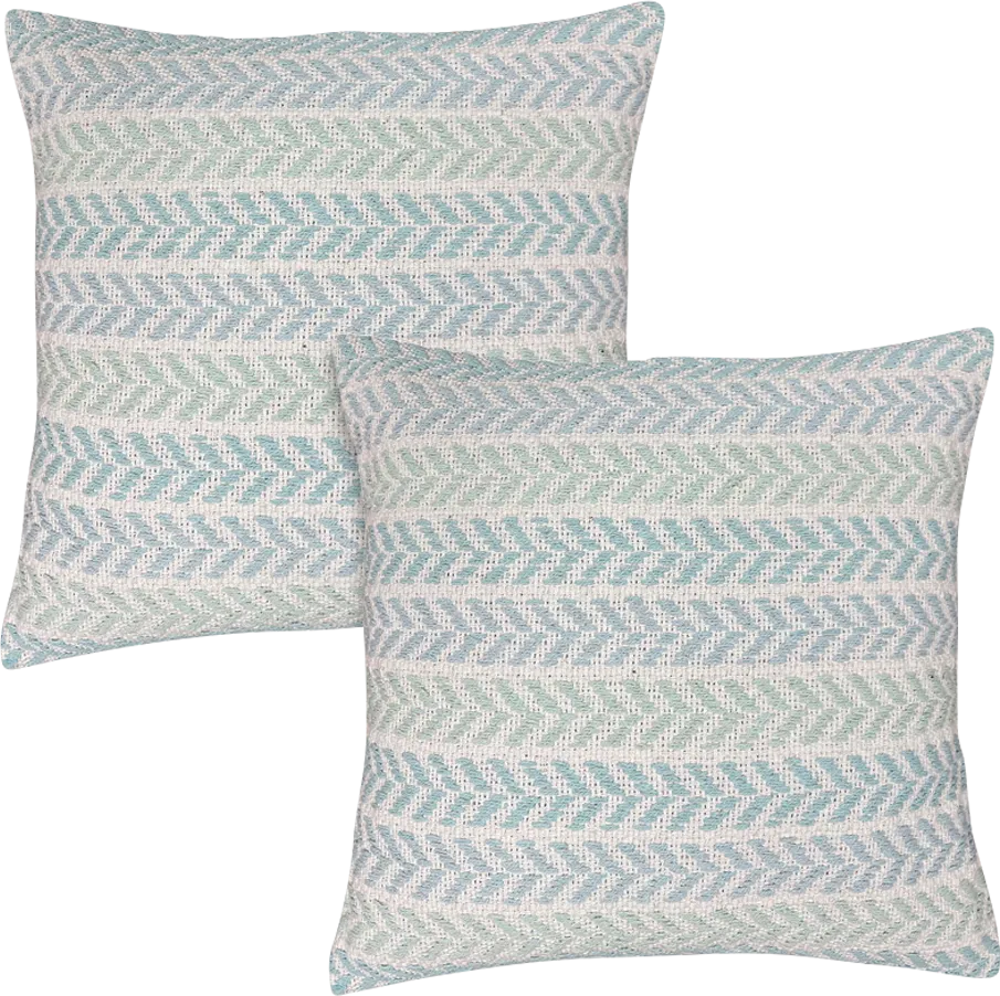 Istarie Spa Blue Accent Pillow Set of 2 - Thumbnail - Image 1