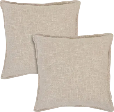 Melezio Beige Accent Pillow Set of 2