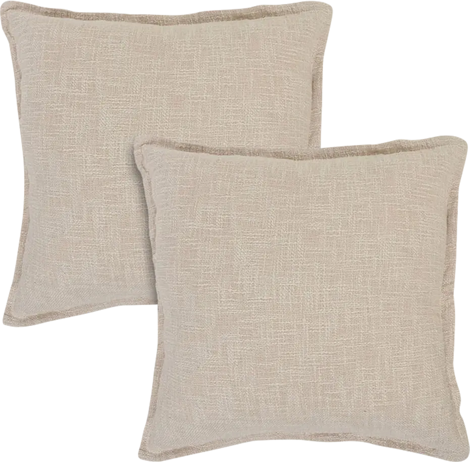 Melezio Beige Accent Pillow Set of 2
