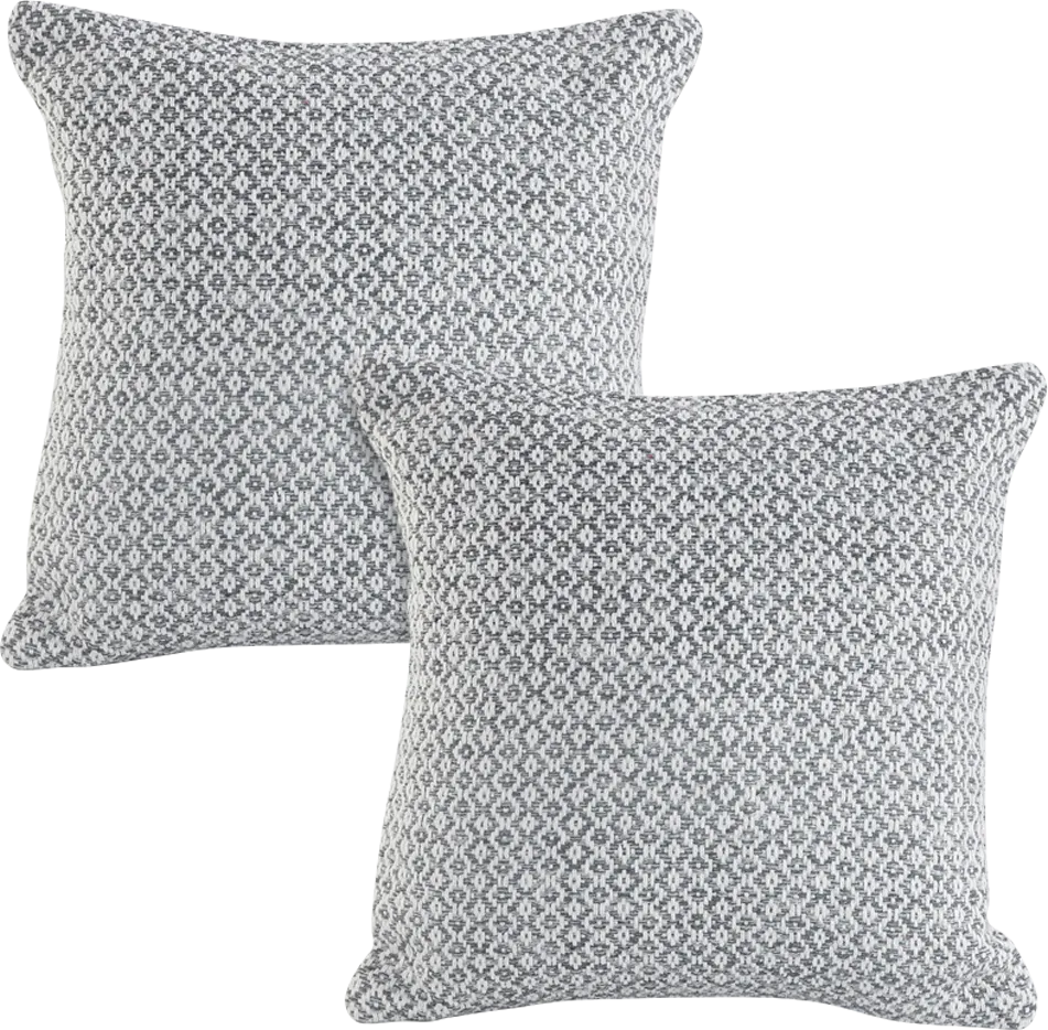 Antimo Gray Accent Pillow Set of 2 - Image 1