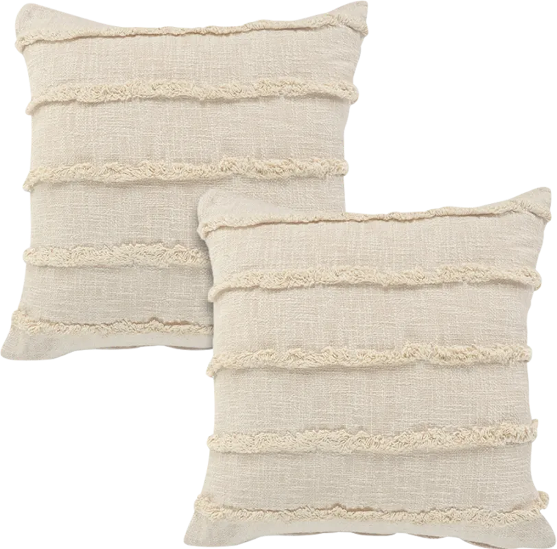 Lorelina Cream Accent Pillow Set of 2