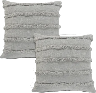 Lorelina Gray Accent Pillow Set of 2