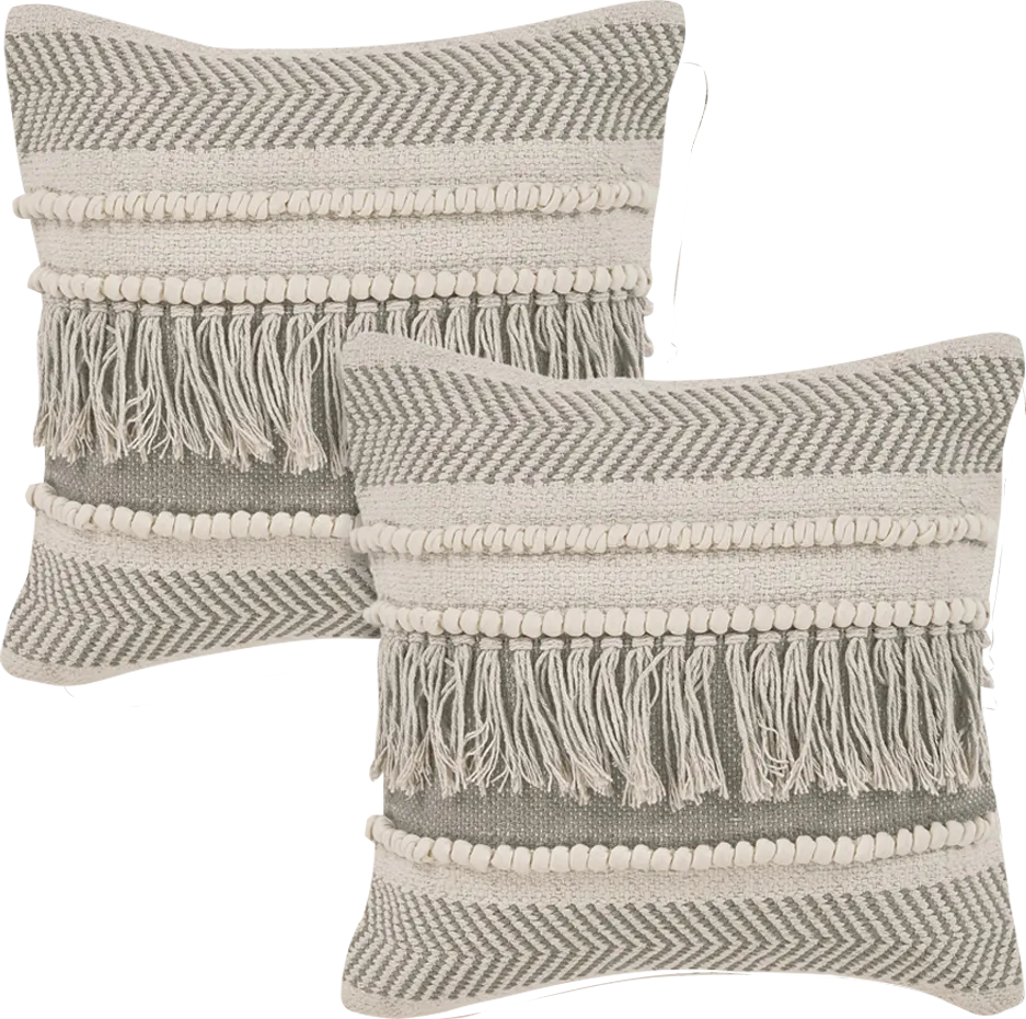 Sefora Beige Accent Pillow Set of 2 - Thumbnail - Image 1
