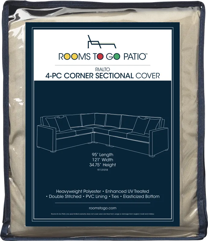 Rialto 4 Pc Patio Corner Sectional Cover