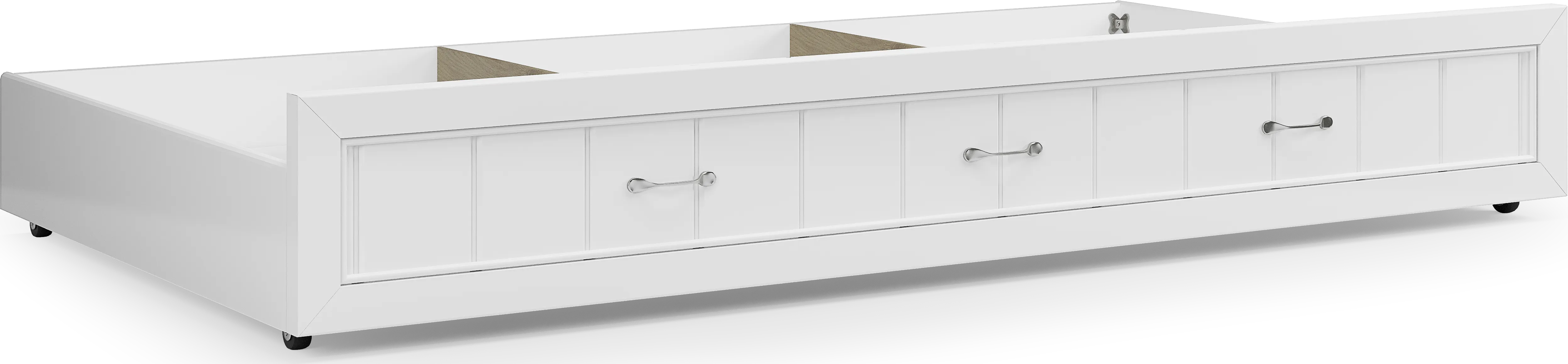 Kids Cottage Colors White Twin Storage Trundle - Thumbnail - Image 1
