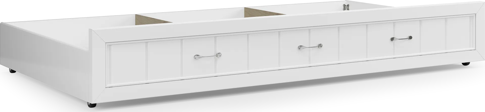 Kids Cottage Colors White Twin Storage Trundle - Image 1