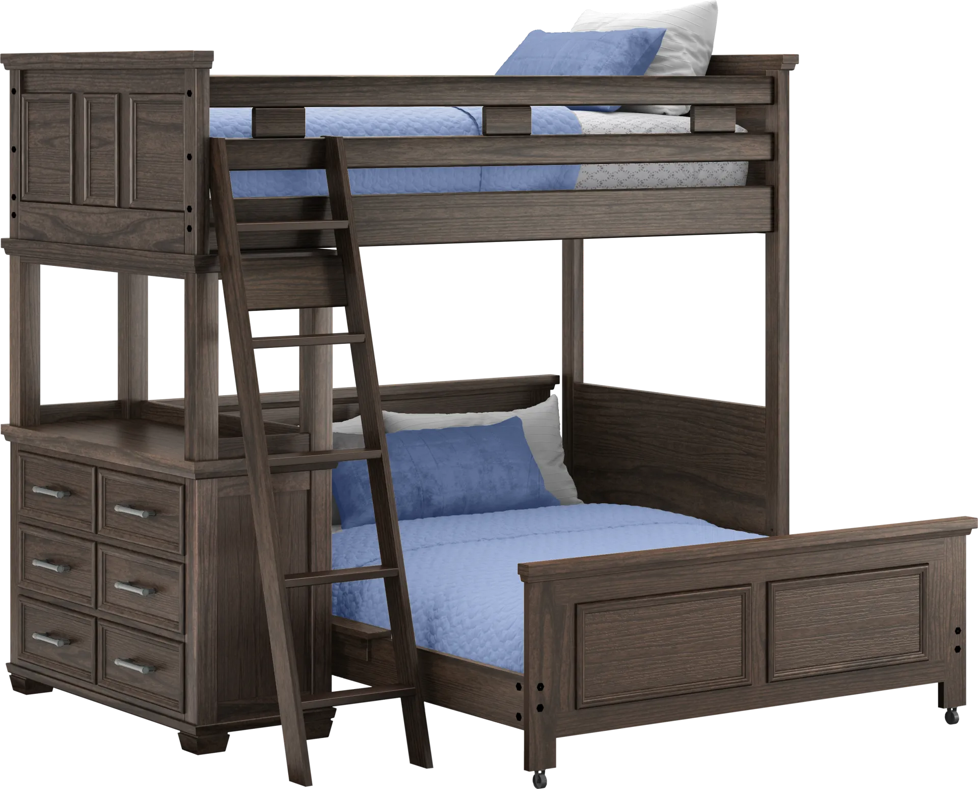 Kids Canyon Lake Java Twin/Full Loft with Dresser - Image 2