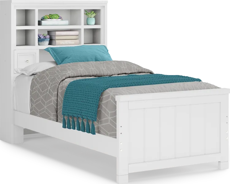 3 pc twin bookcase bed