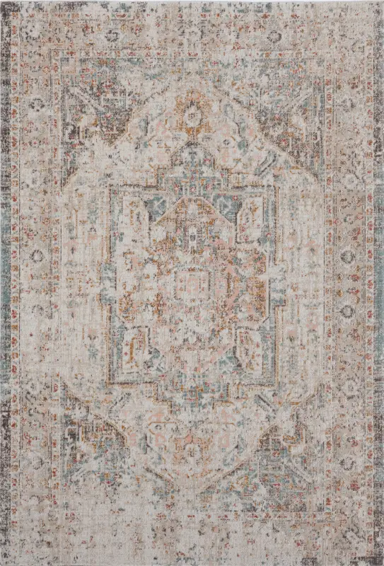 Rolinet Beige/Cream 5'3 x 7'10 Indoor/Outdoor Rug