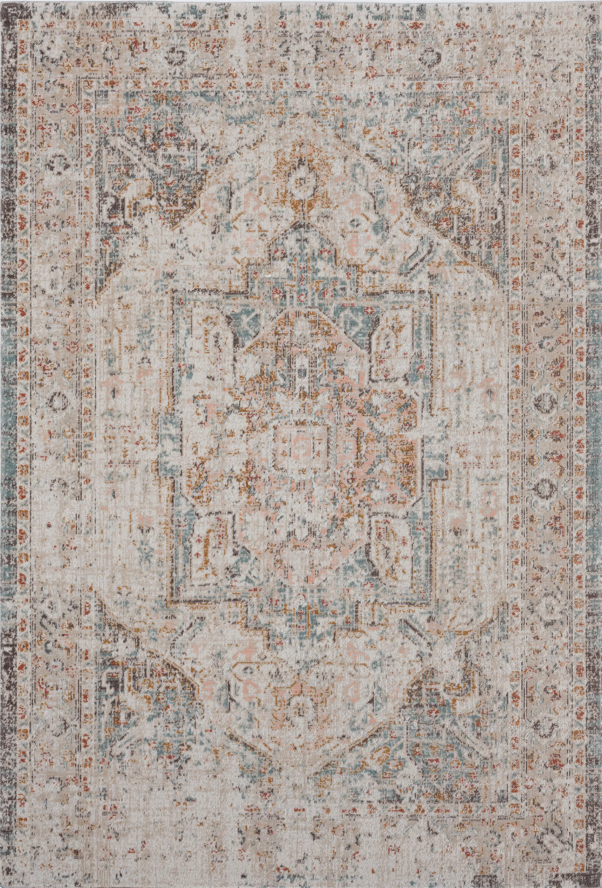Rolinet Beige/Cream 7'9 x 9'9 Indoor/Outdoor Rug - Image 1