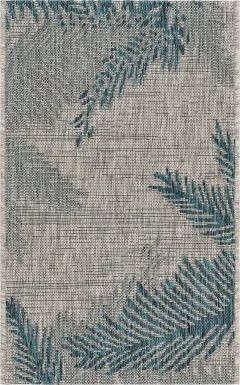 Wesnet Gray/Blue 7'9 x 9'5 Indoor/Outdoor Rug