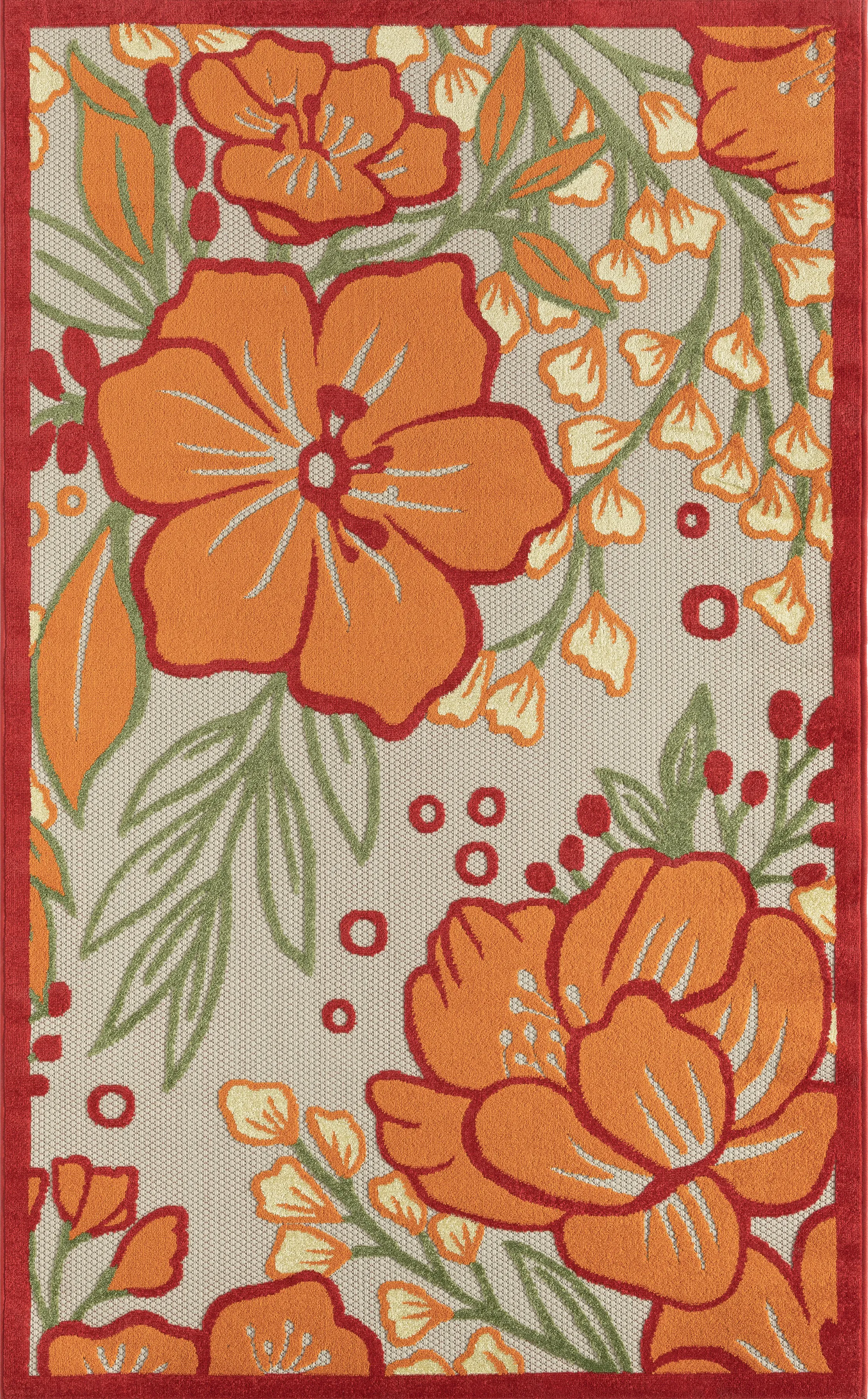 Brisside Gray/Multi 5' x 8' Indoor/Outdoor Rug - Thumbnail - Image 1