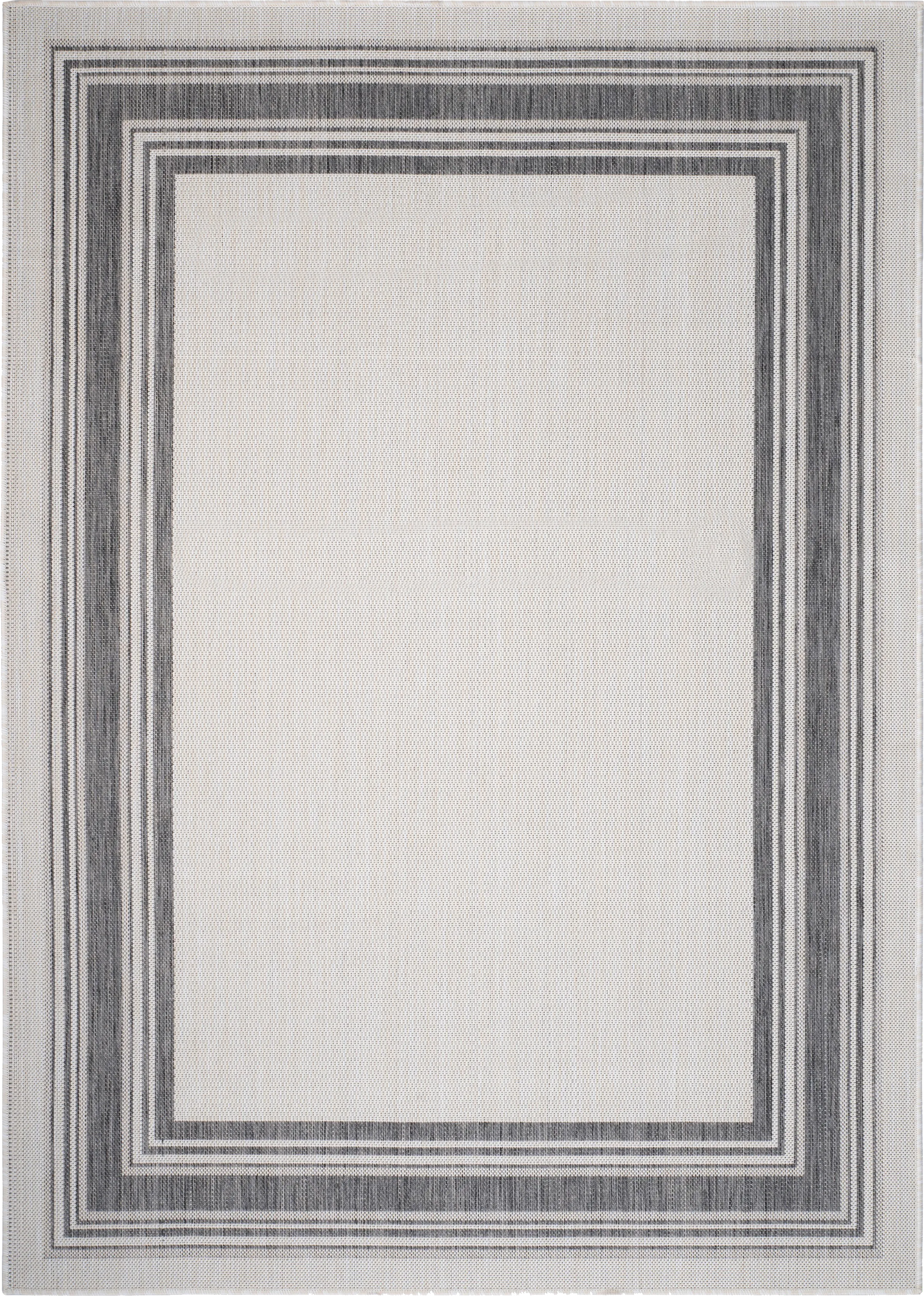 Carledosa White/Multi 5'3 x 7' Indoor/Outdoor Rug - Thumbnail - Image 1
