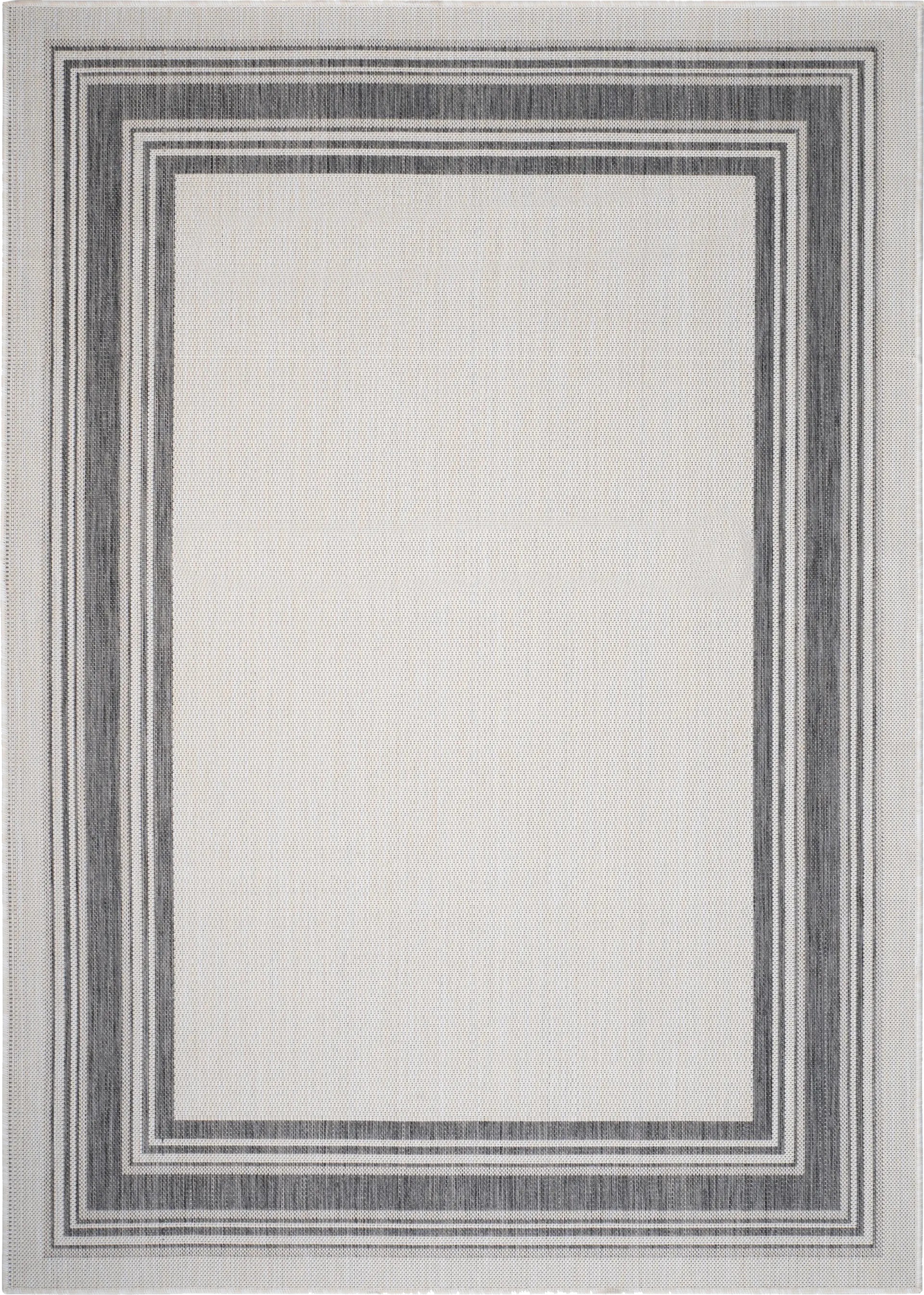 Carledosa White/Multi 7'6 x 9'5 Indoor/Outdoor Rug