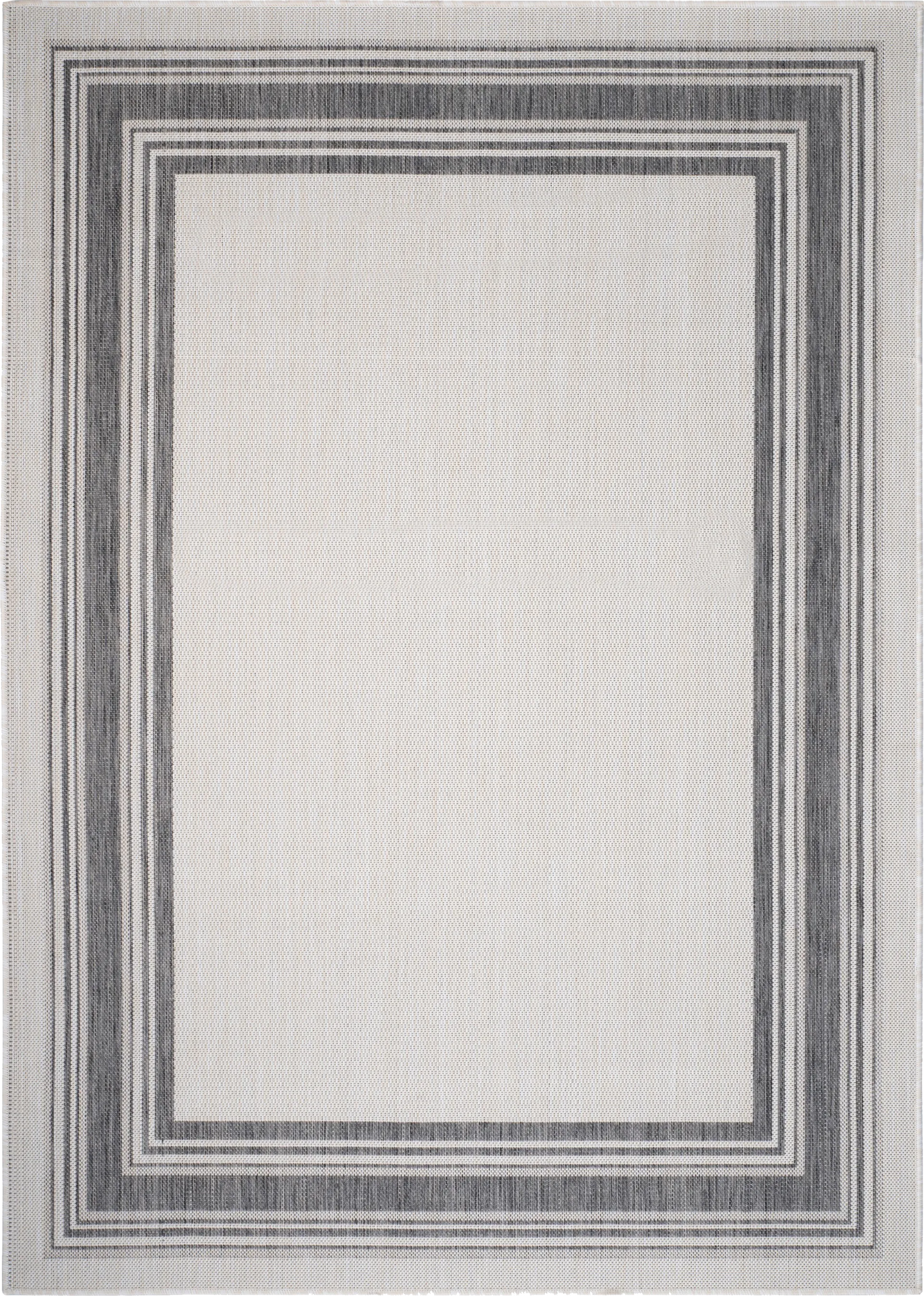Carledosa White/Multi 5'3 x 7' Indoor/Outdoor Rug - Image 1