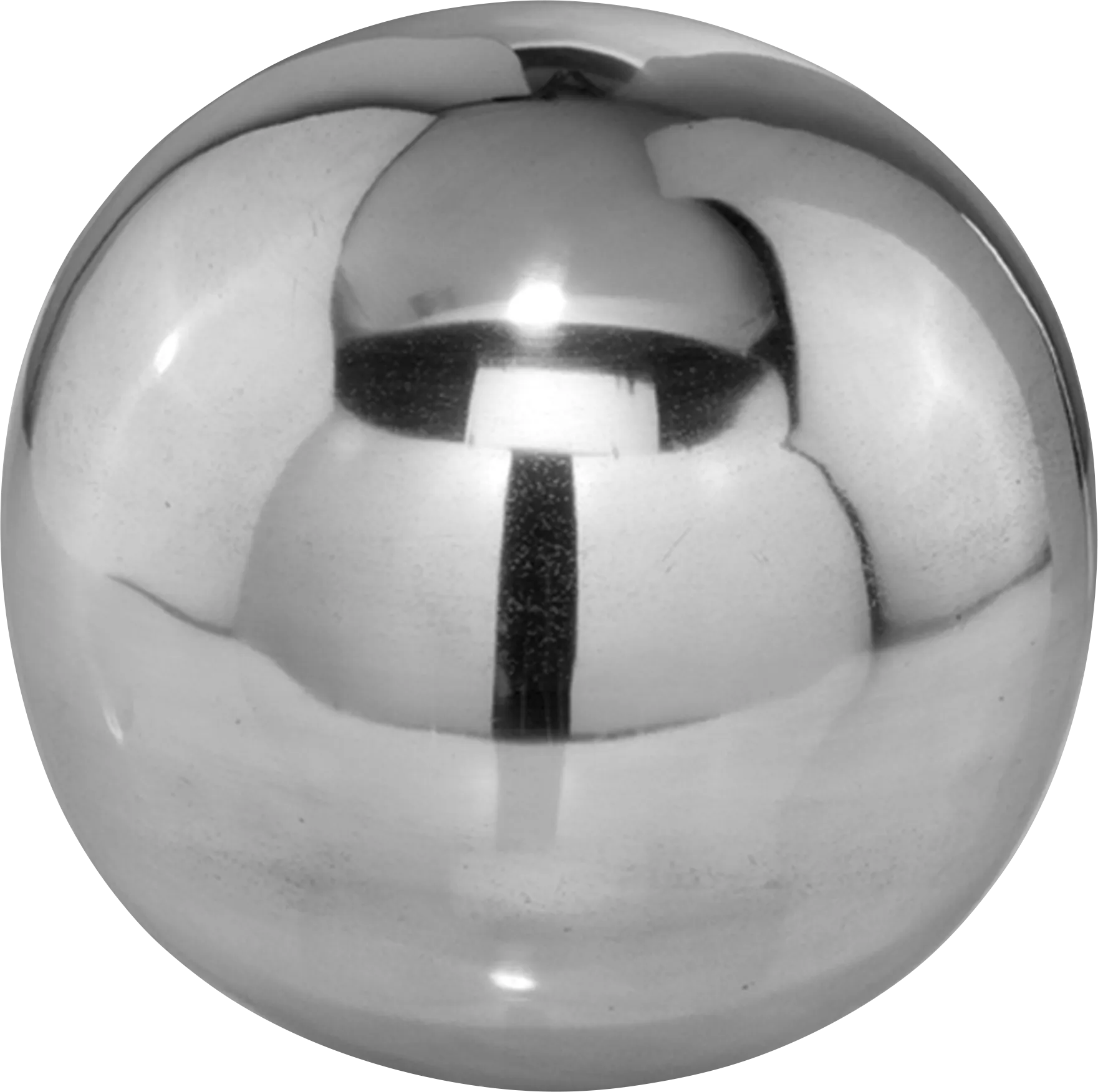 Polished Bola Silver 5 in. Sphere - Thumbnail - Image 1