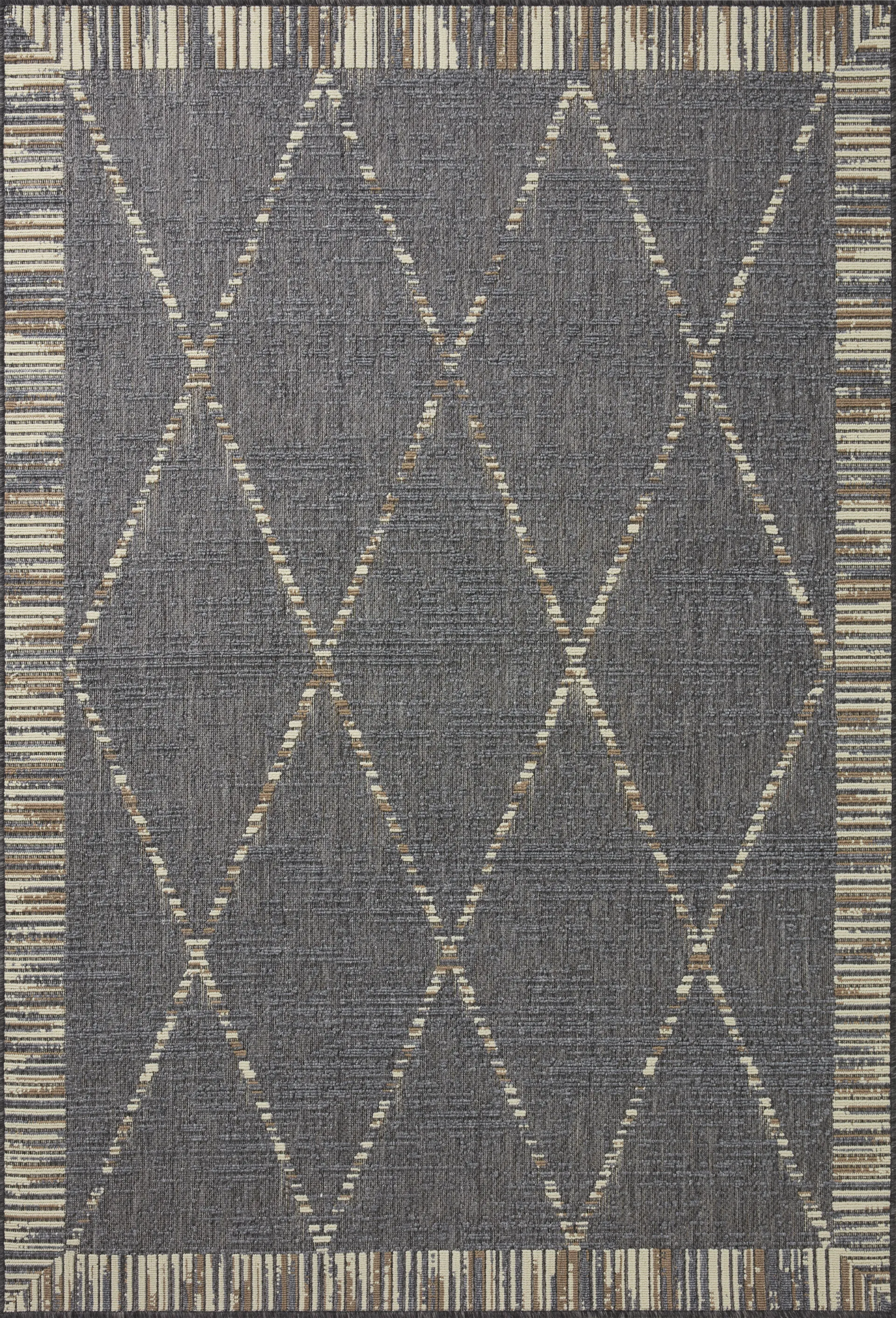 Tustin Slate 5'3 x 7' Indoor/Outdoor Rug - Image 1