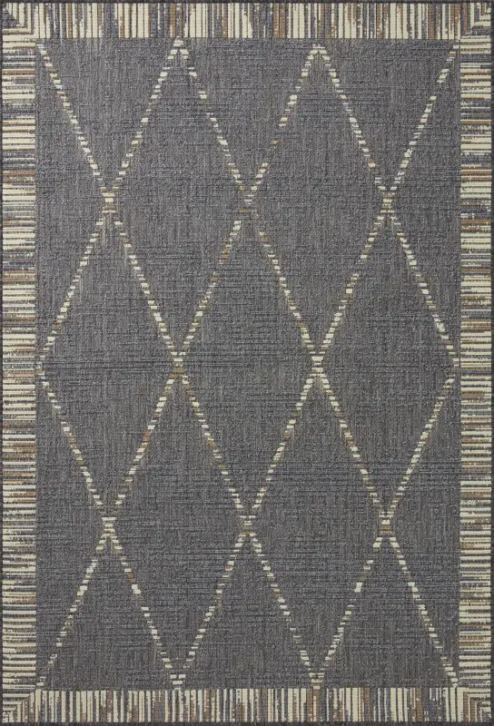Tustin Slate 7'10 x 10'10 Indoor/Outdoor Rug