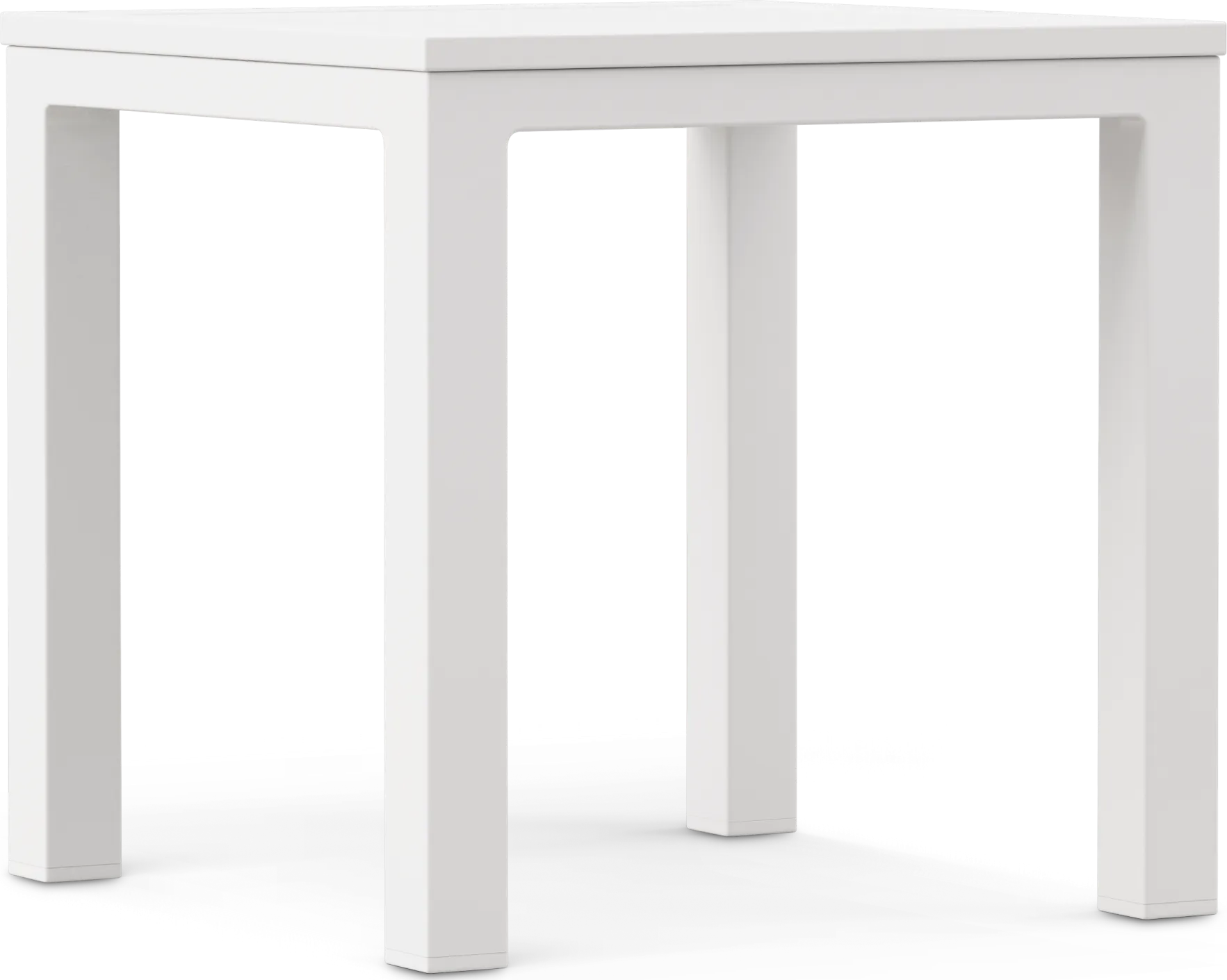 Solana White Square Outdoor End Table - Image 1