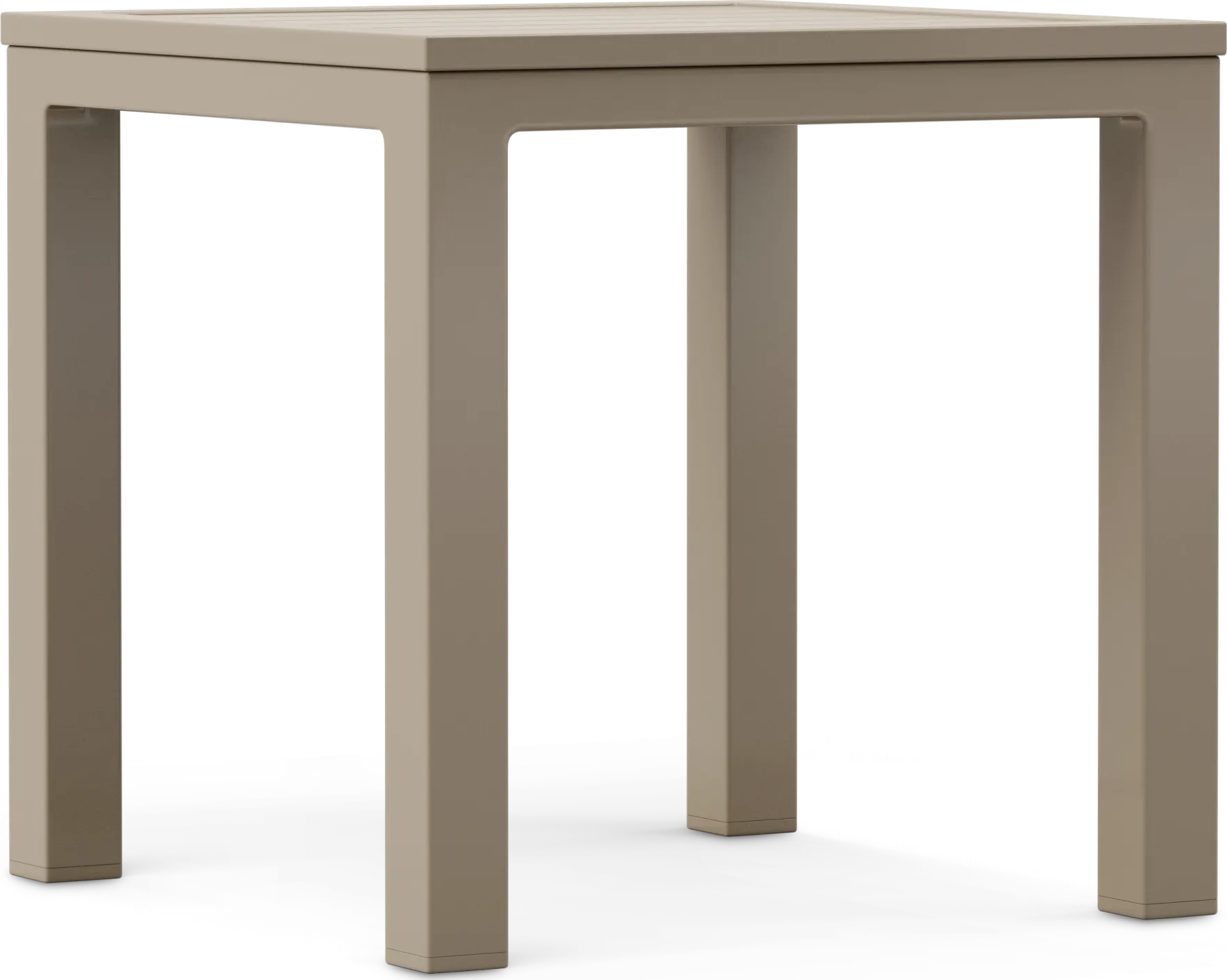 Solana Taupe Square Outdoor End Table - Image 1