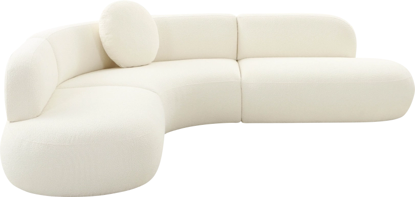 Columa Cream 3 Pc Sectional