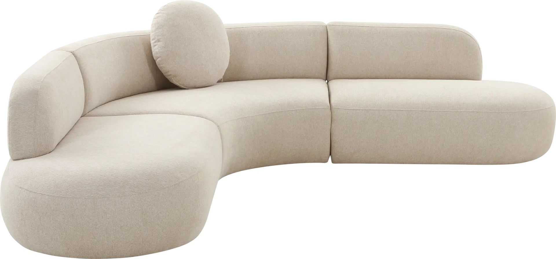 Columa Beige 3 Pc Sectional