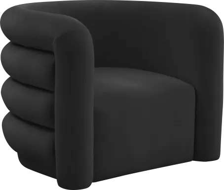 Braymer Black Accent Chair