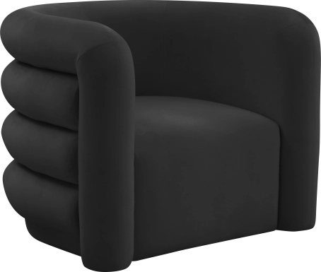 Braymer Black Accent Chair