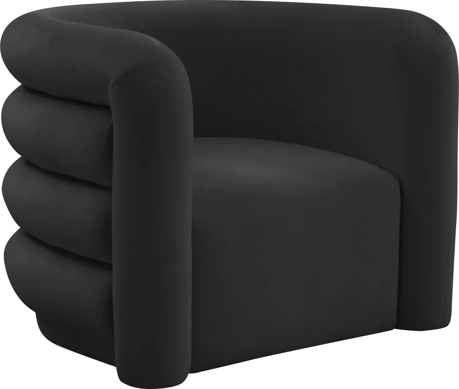 Braymer Black Accent Chair