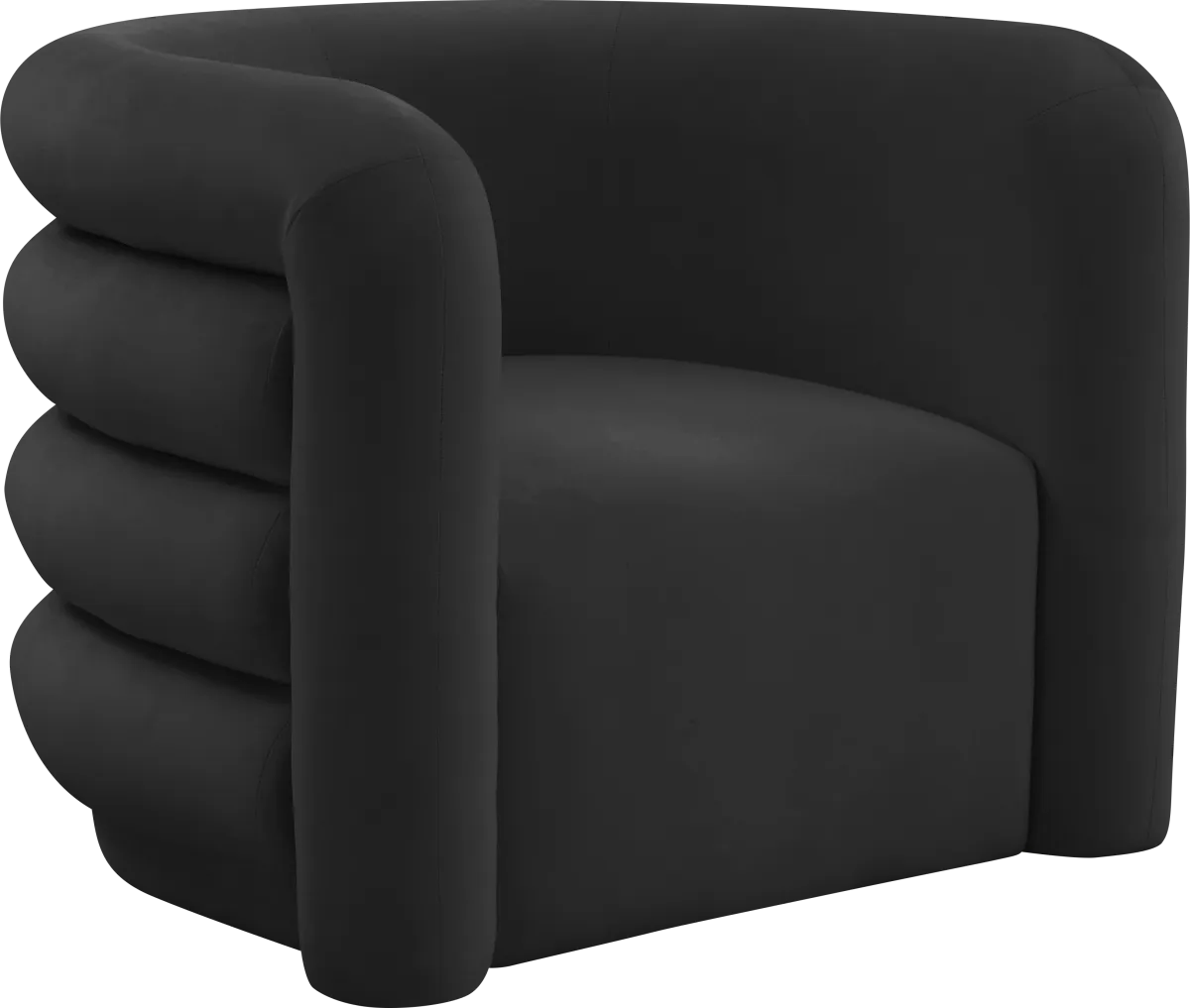 Braymer Black Polyester Fabric Accent Chair | Rooms to Go