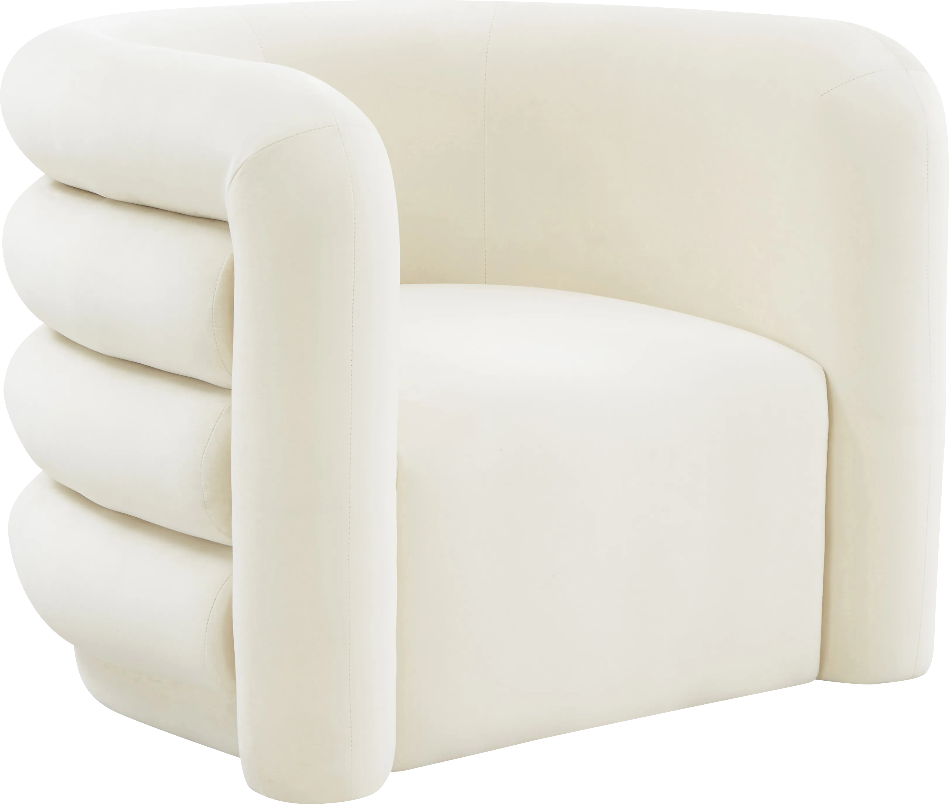 Braymer Cream Accent Chair - Thumbnail - Image 1