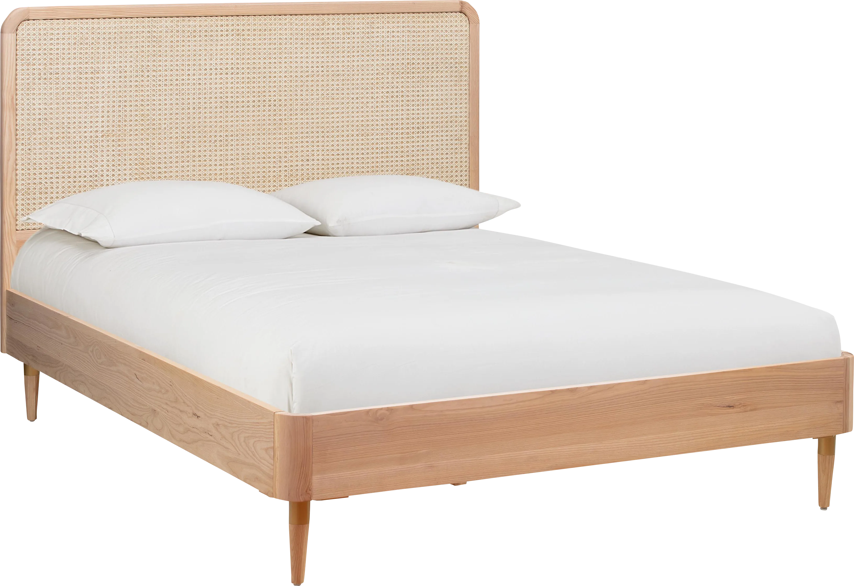 Laertes Light Brown Queen Bed - Thumbnail - Image 1