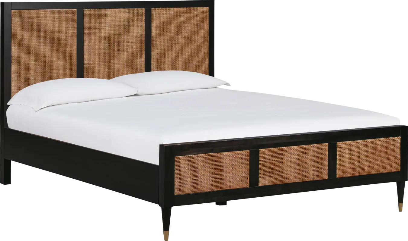 Canalers Black Queen Bed