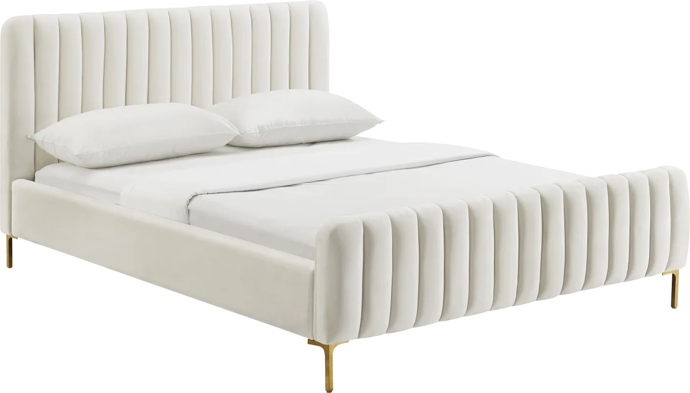Beineke Cream Queen Bed