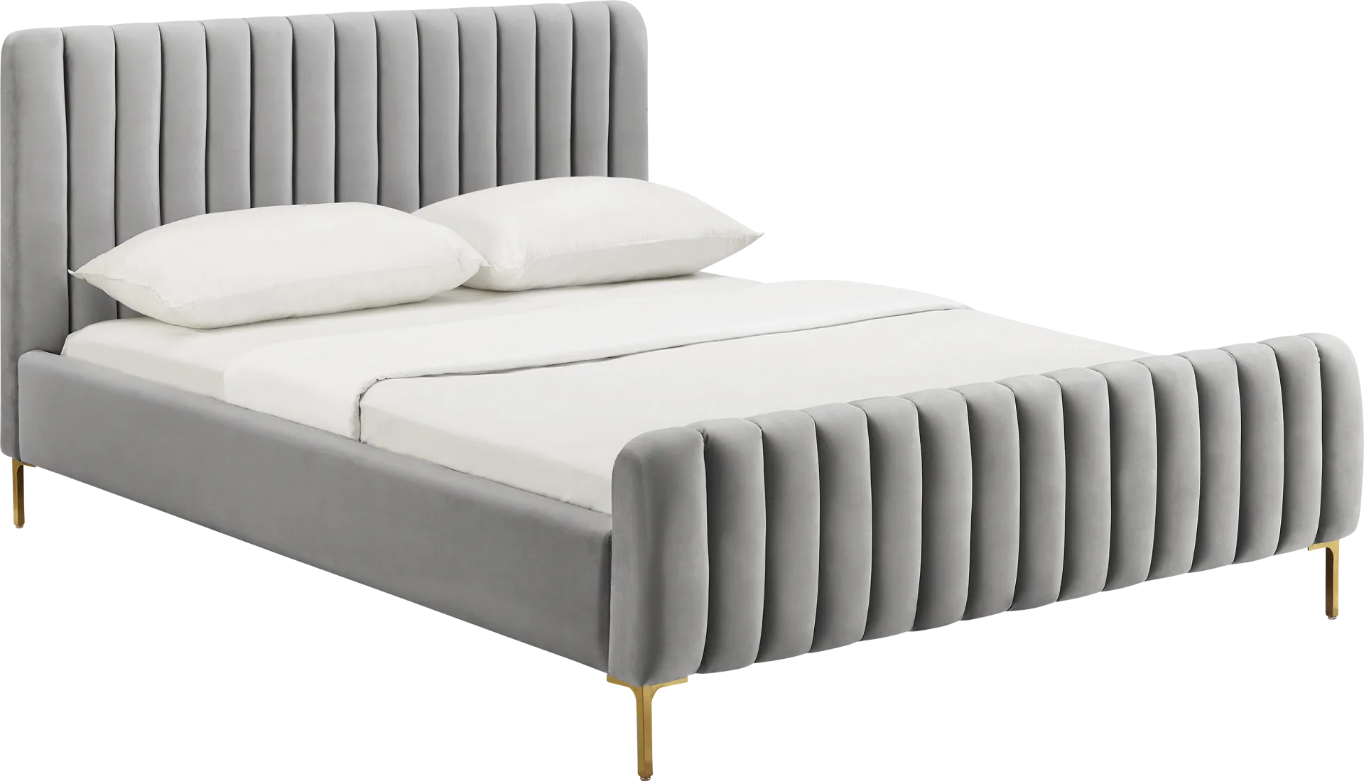 Beineke Gray King Bed - Image 1
