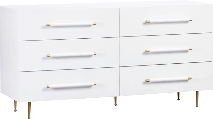 Troperan White Dresser
