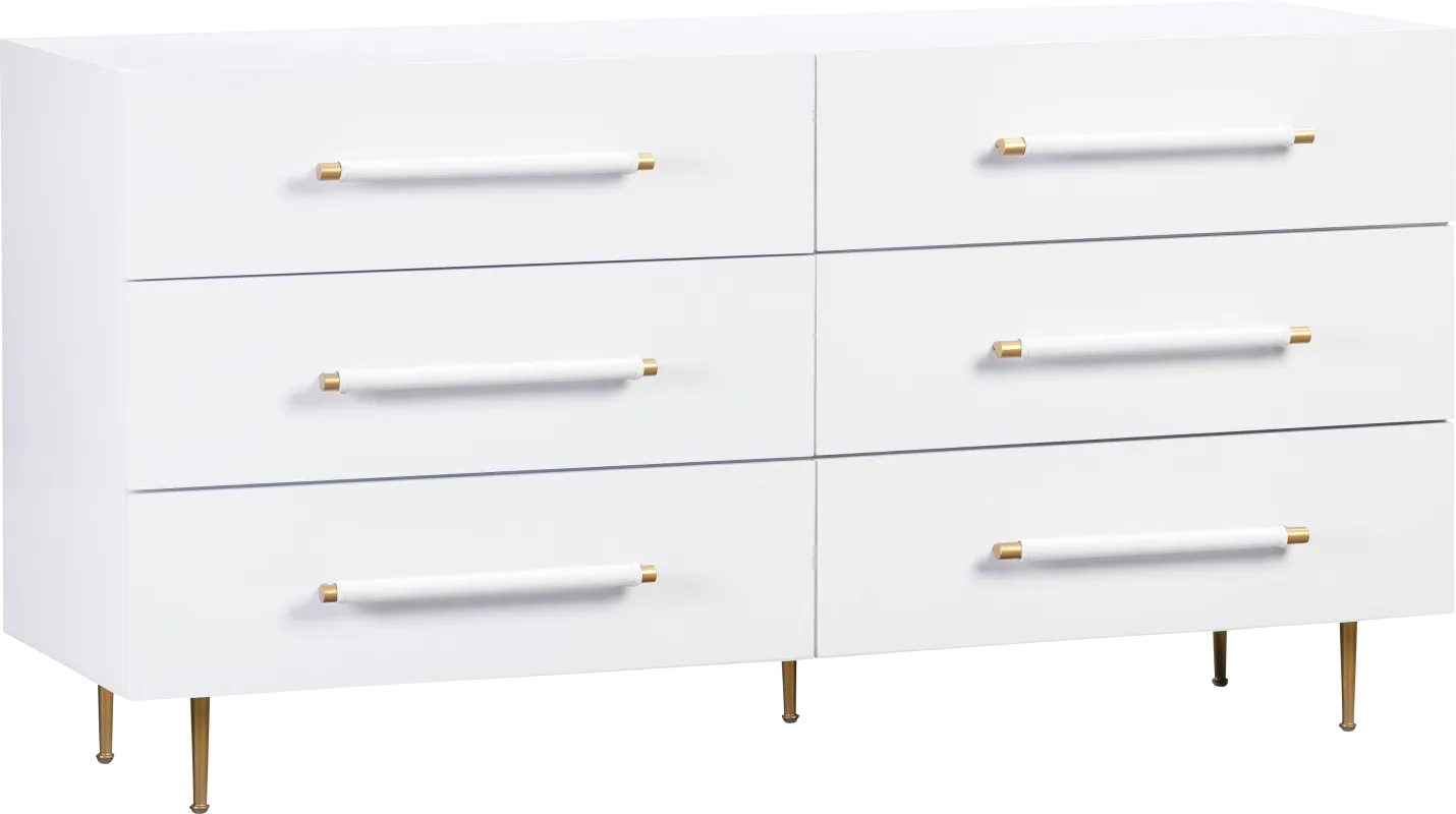 Troperan White Dresser