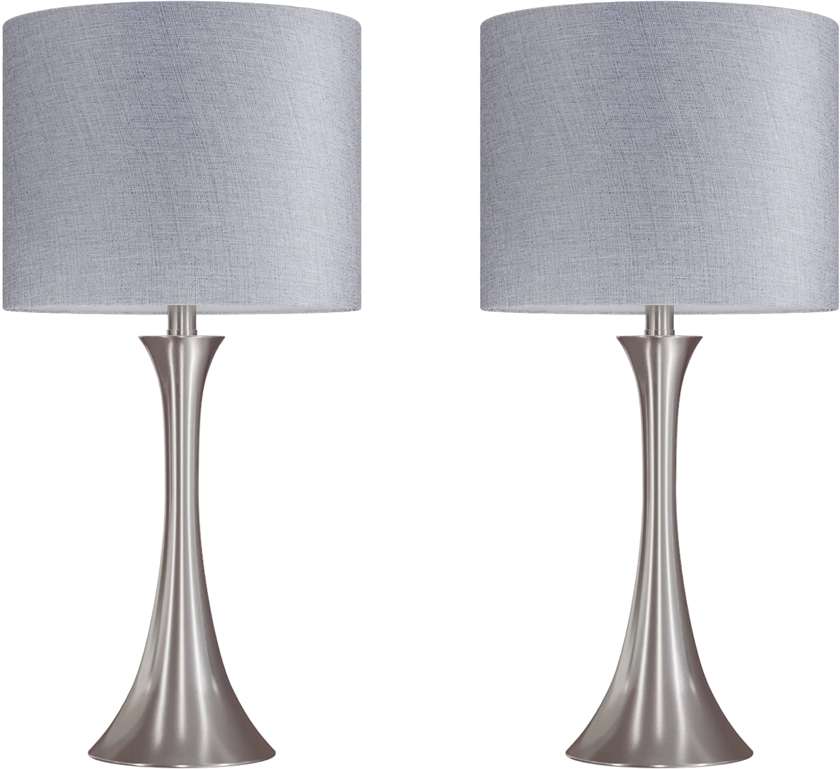 Keely Alley Nickel Table Lamps, Set of 2 - Thumbnail - Image 1