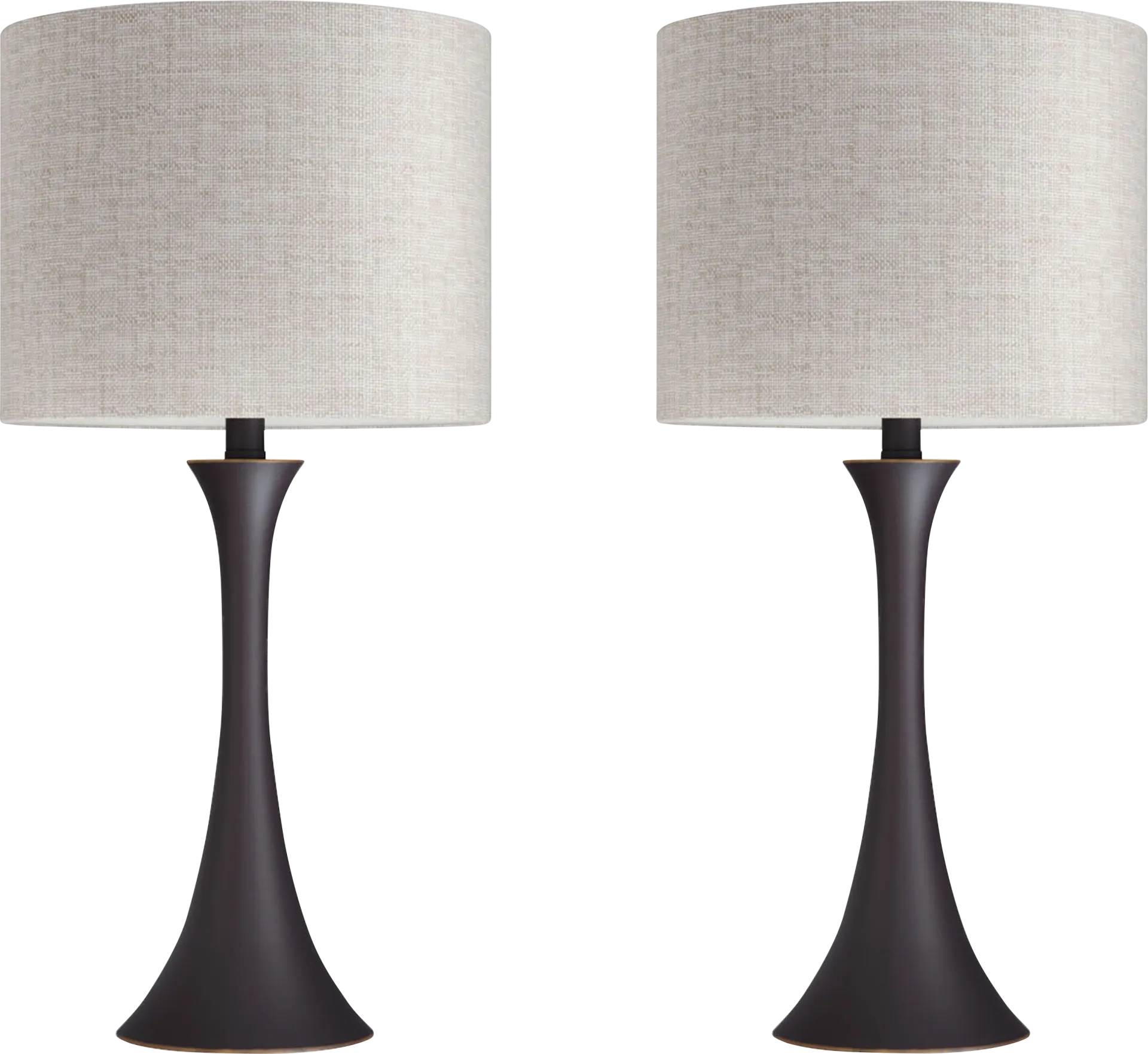 Keely Alley Bronze Table Lamps, Set of 2 - Image 1