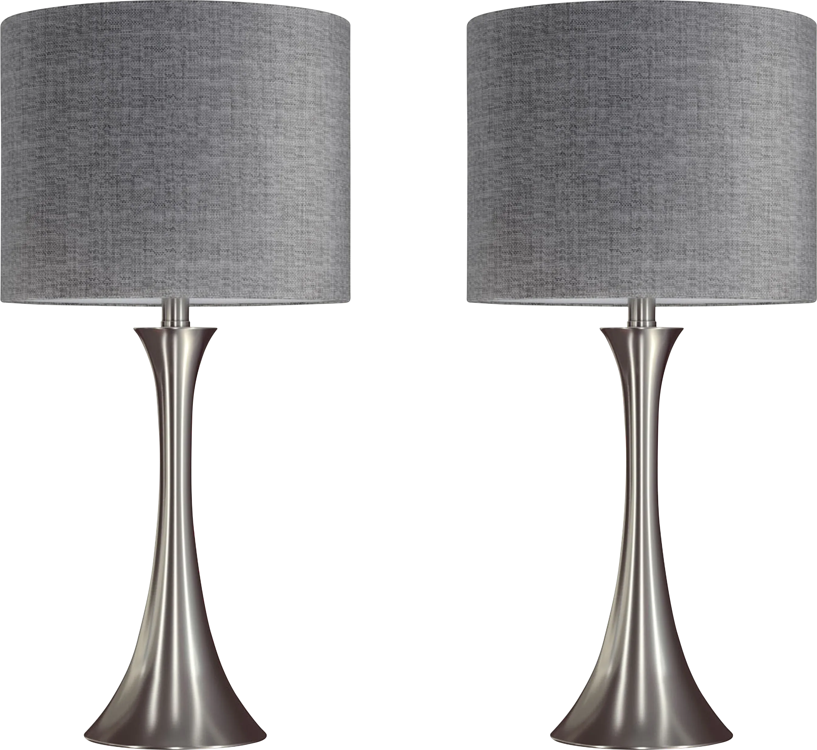 Keely Alley Gray Lamp, Set of 2 - Thumbnail - Image 1