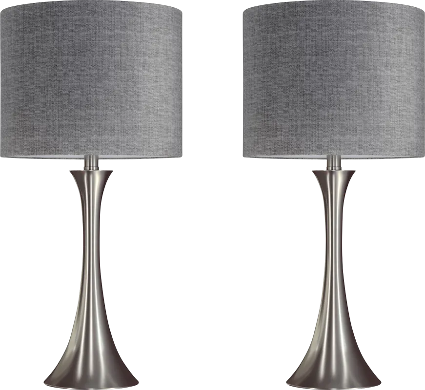 Keely Alley Gray Lamp, Set of 2