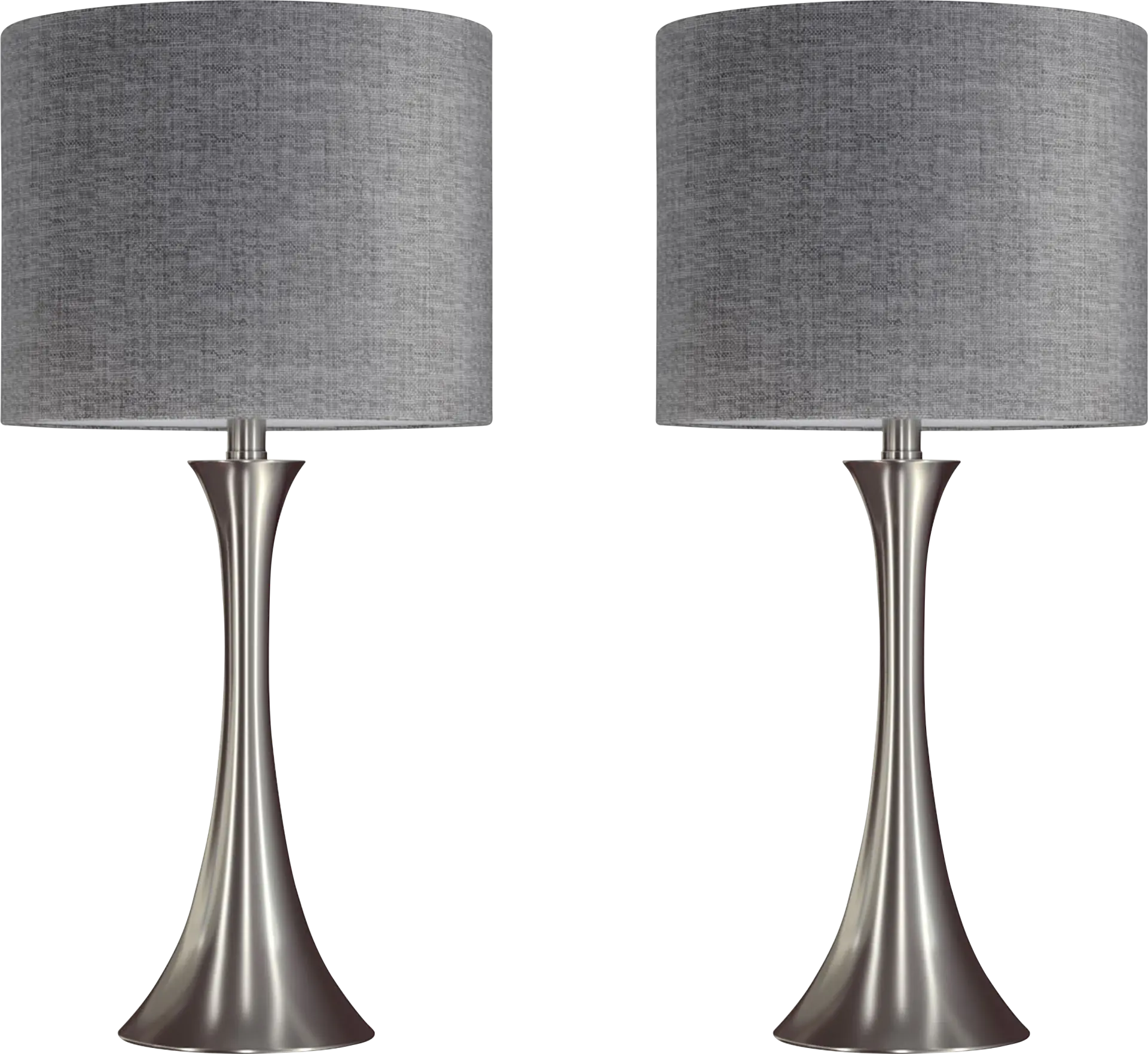 Keely Alley Gray Lamp, Set of 2