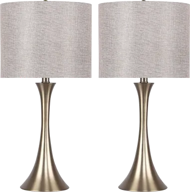Keely Alley Gold Table Lamps, Set of 2