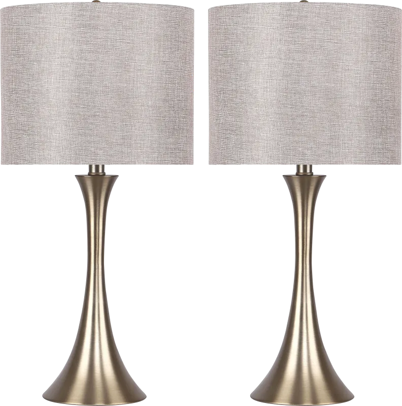 Keely Alley Gold Table Lamps, Set of 2