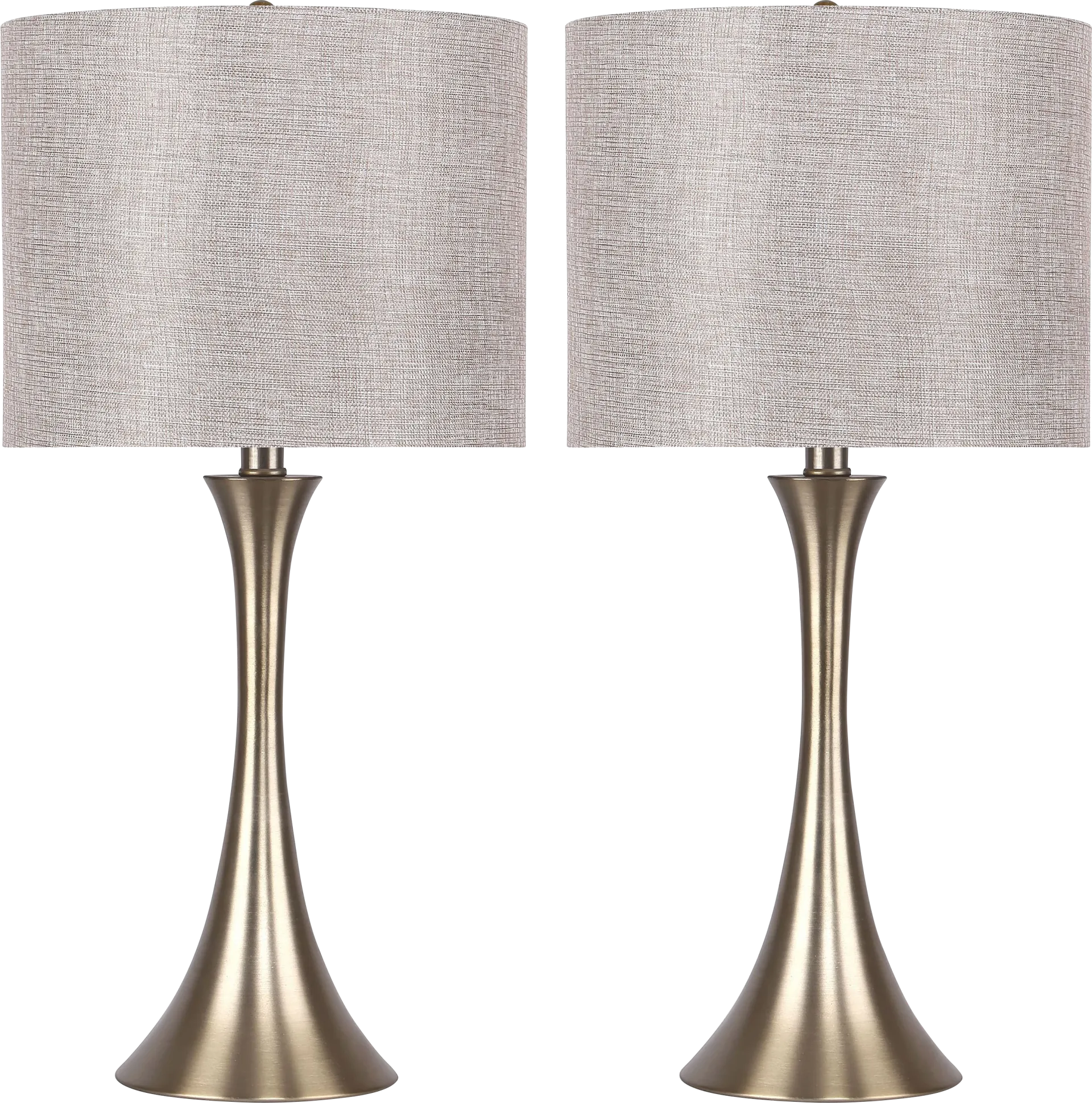 Keely Alley Gold Table Lamps, Set of 2 - Image 1
