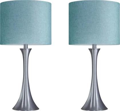 Keely Alley Turquoise Table Lamps, Set of 2
