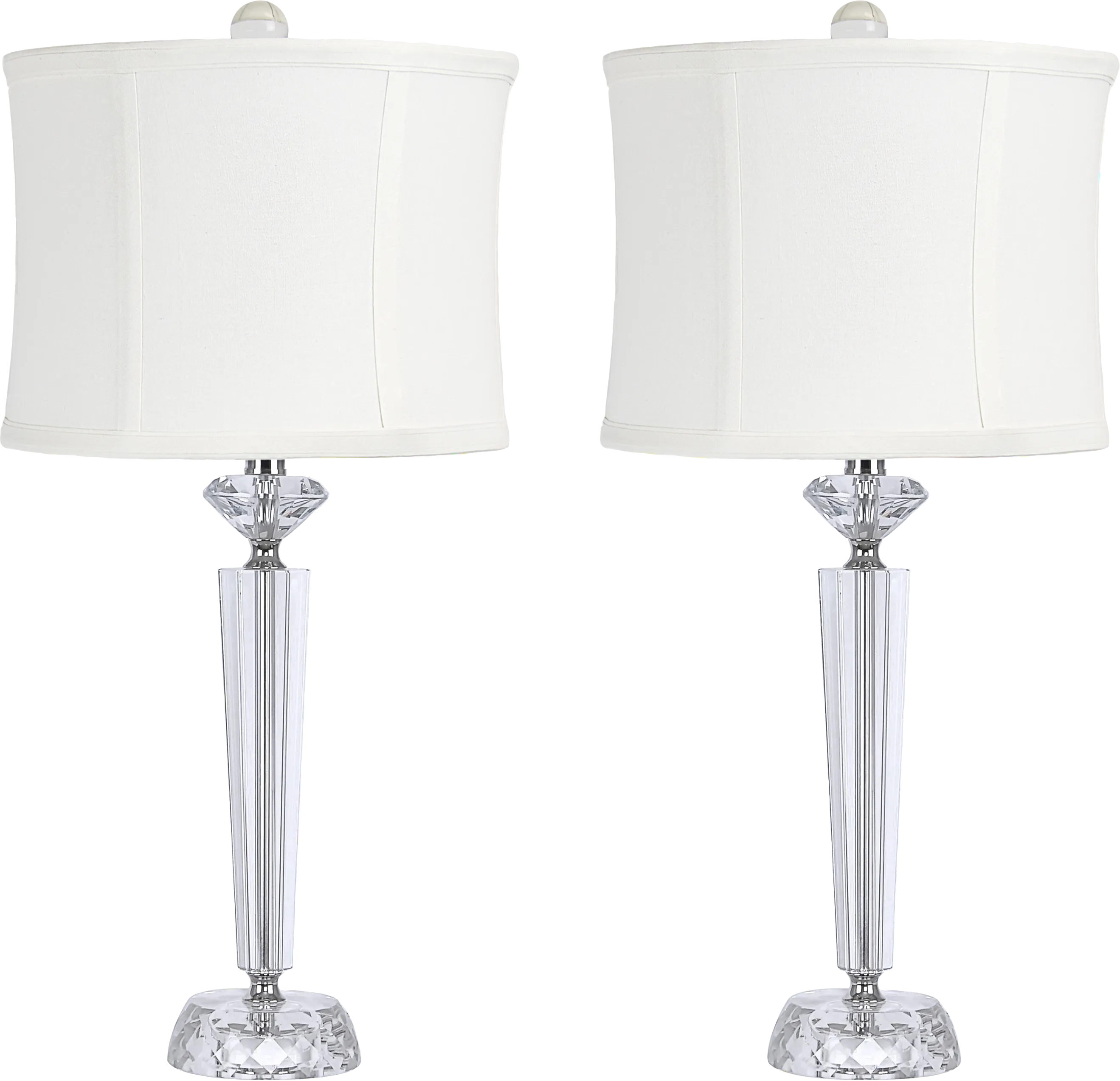 Egret Sea Clear Table Lamps, Set of 2 - Thumbnail - Image 1
