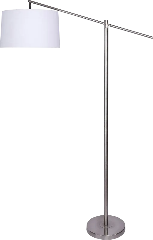 Tackett Loop Nickel Floor Lamp